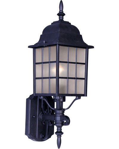 6" 1-Light Outdoor Wall Lantern in Black