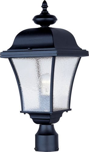 9" 1-Light Outdoor Pole/Post Lantern in Black