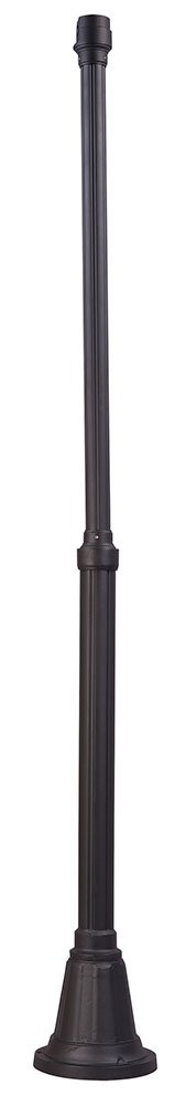 84" Anchor Pole with Photo Cell in Black