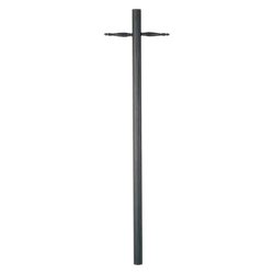 84" Burial Pole with Photo Cell in Black