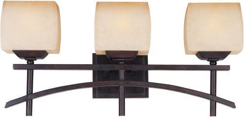 23 1/2" 3-Light Bath Vanity in Roasted Chestnut with Wilshire Glass