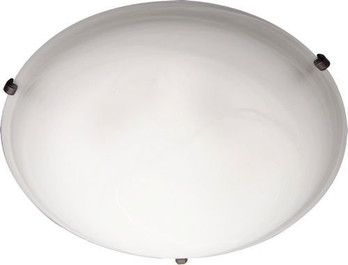 20" 4-Light Flush Mount in Oil Rubbed Bronze with Marble Glass