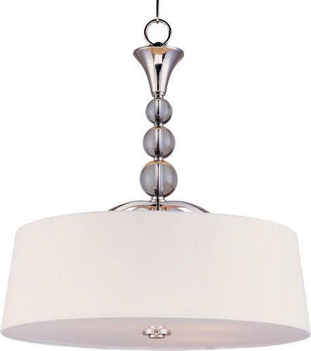 22 1/4" 4-Light Entry Foyer Pendant in Polished Nickel