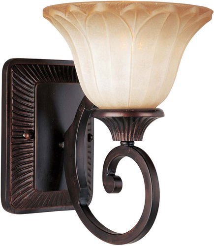7" 1-Light Wall Sconce in Oil Rubbed Bronze with Wilshire Glass