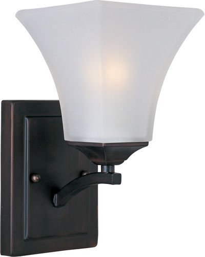 5 1/2" 1-Light Wall Sconce in Oil Rubbed Bronze with Frosted Glass