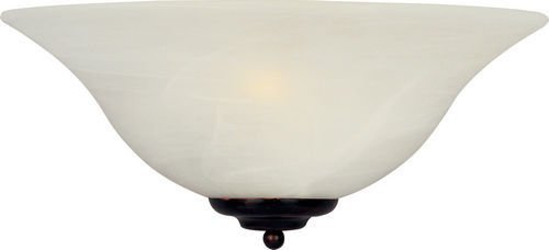 13" 1-Light Wall Sconce in Oil Rubbed Bronze with Marble Glass