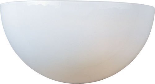 10 1/2" 1-Light Wall Sconce in White in White Glass