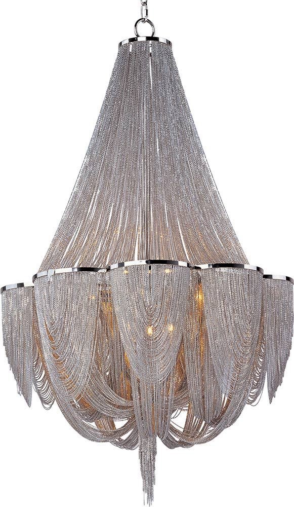 Chantilly 12-Light Chandelier in Polished Nickel