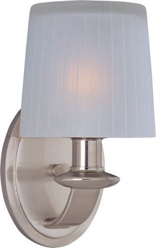 5 1/2" 1-Light Wall Sconce in Satin Nickel with Frosted Glass
