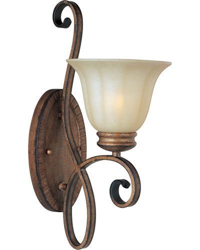 7" 1-Light Wall Sconce in Platinum Dusk with Wilshire Glass