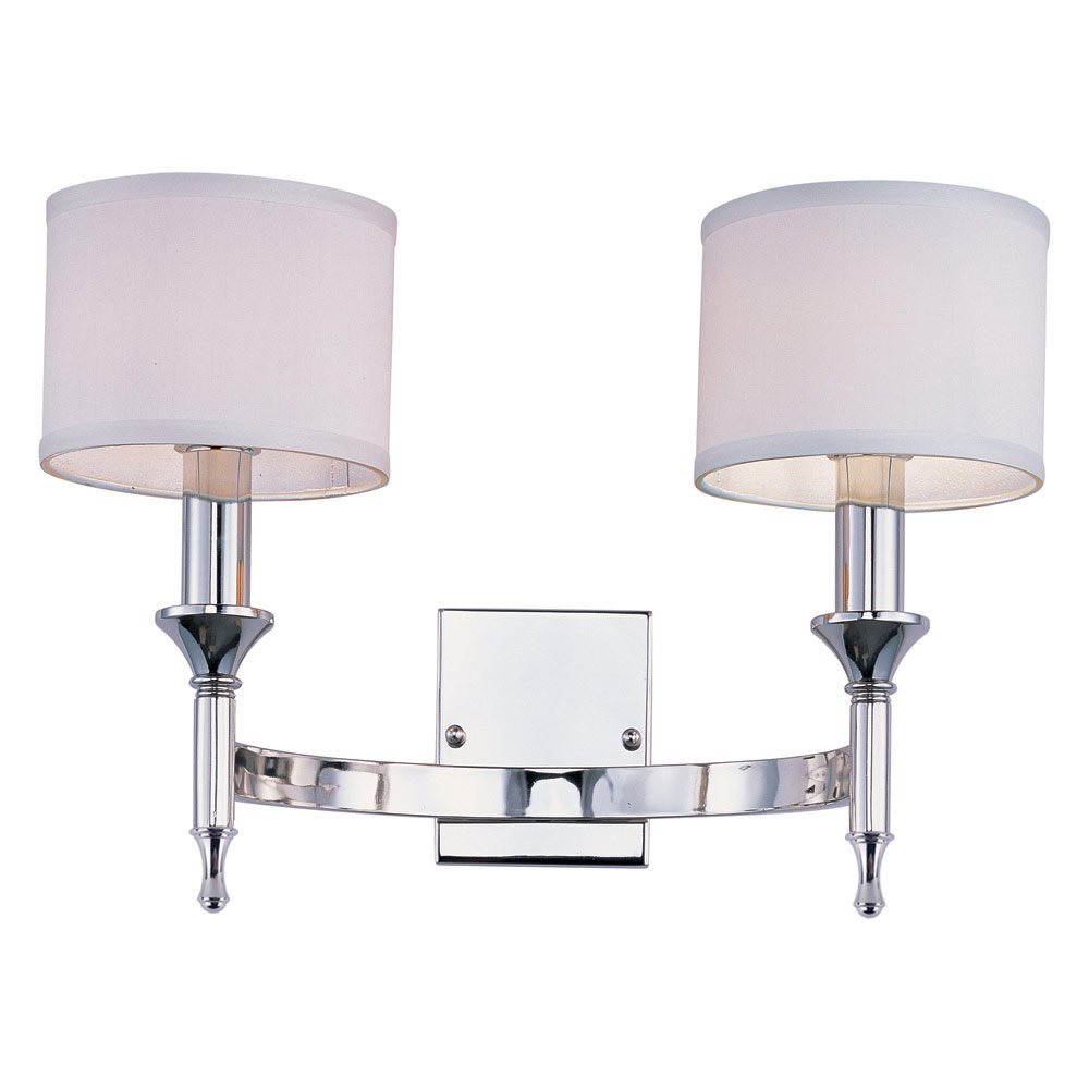 Double Wall Sconce in Polished Nickel
