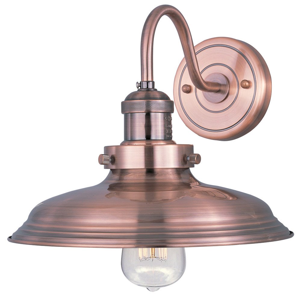 Single Wall Sconce in Antique Copper