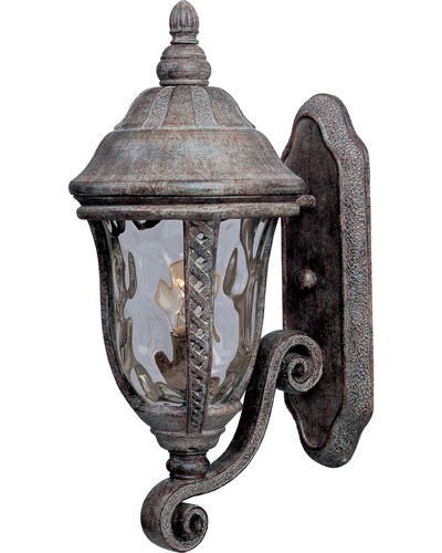 8" Whittier Cast 1-Light Outdoor Wall Lantern in Earth Tone with Water Glass