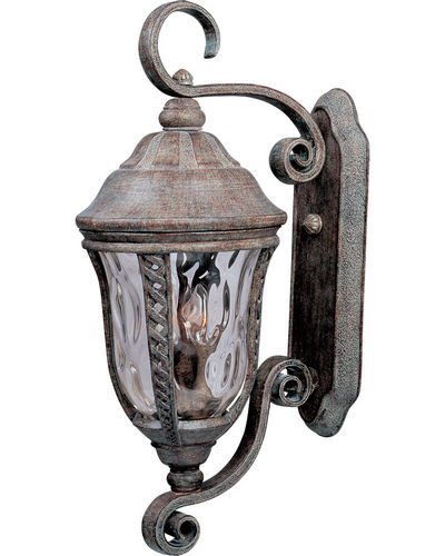 10" Whittier Cast 3-Light Outdoor Wall Lantern in Earth Tone with Water Glass