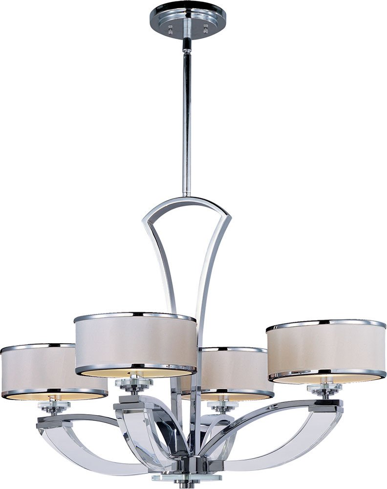 Metro 4-Light Chandelier in Polished Chrome