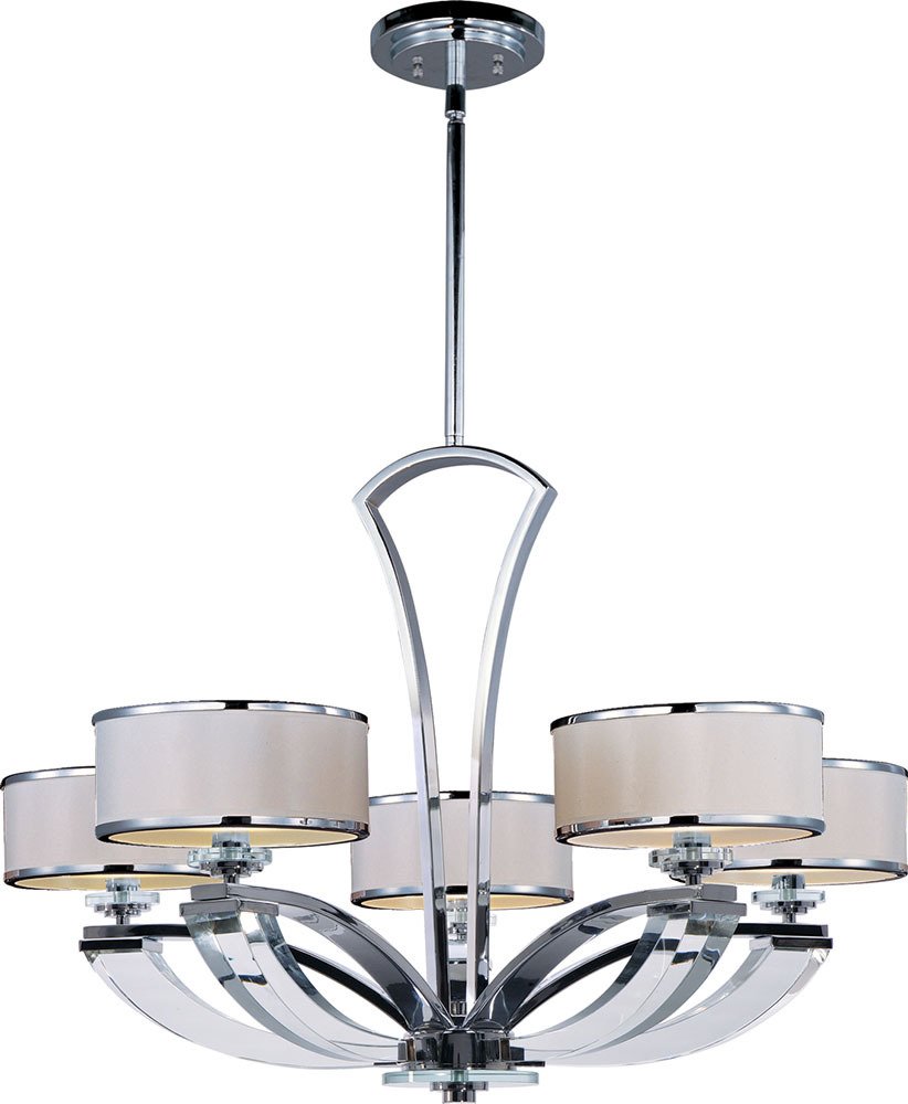 Metro 5-Light Chandelier in Polished Chrome