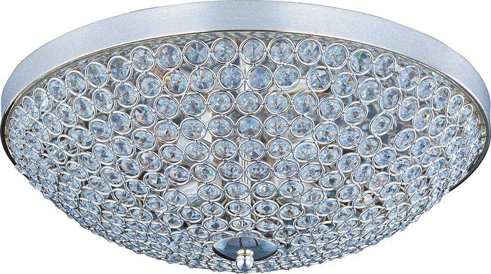 Glimmer 4-Light Flush Mount in Plated Silver