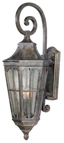 11" 3-Light Outdoor Wall Lantern in Sienna with Seedy Glass