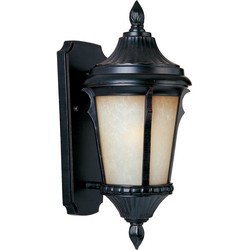 Odessa LED 1-Light Outdoor Wall Lantern in Espresso