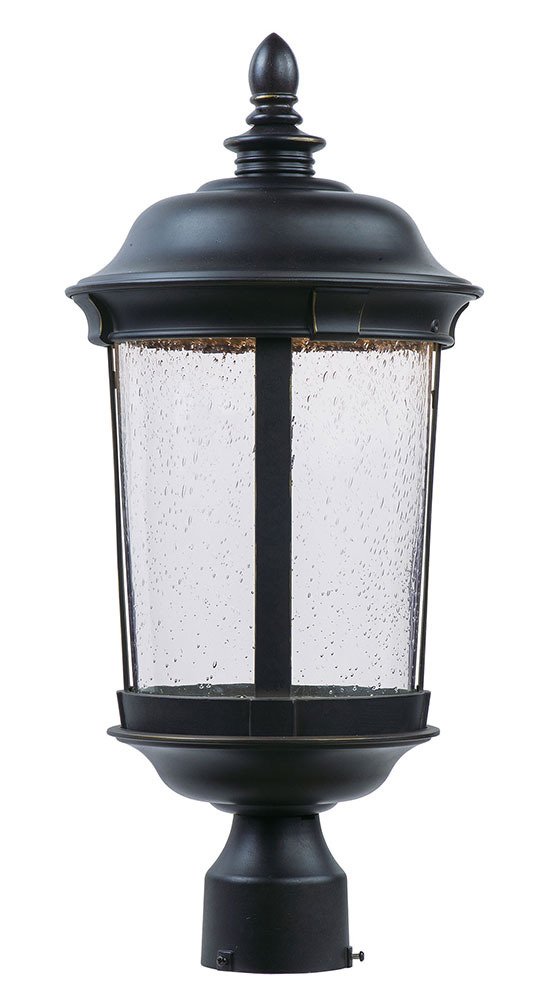 Dover LED Outdoor Post Lantern in Bronze