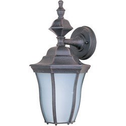 Madrona LED 1-Light Outdoor Wall Lantern in Rust Patina