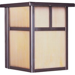 Coldwater LED 1-Light Outdoor Wall Lantern in Burnished