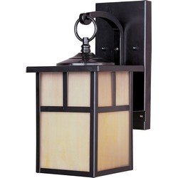 Coldwater LED 1-Light Outdoor Wall Lantern in Burnished