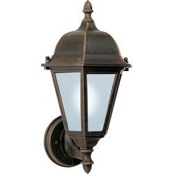 Westlake LED 1-Light Outdoor Wall Lantern in Rust Patina