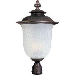 Cambria LED 1-Light Outdoor Pole/Post Lantern in Chocolate