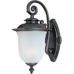 Cambria LED 1-Light Outdoor Wall Lantern in Chocolate