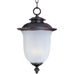 Cambria LED 1-Light Outdoor Hanging Lantern in Chocolate