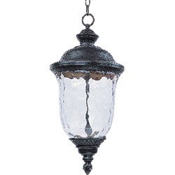 Carriage House LED Outdoor Hanging Lantern in Oriental Bronze