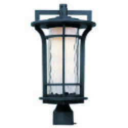 Oakville LED 1-Light Outdoor Pole/Post Lantern in Black Oxide