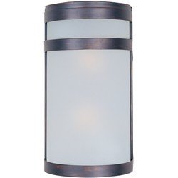 Arc LED 2-Light LED Outdoor Wall Lantern in Oil Rubbed Bronze