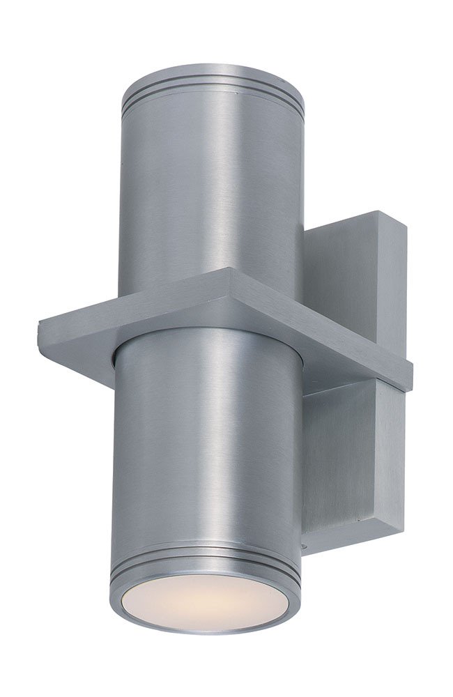 Lightray 2-Light Wall Sconce in Brushed Aluminum