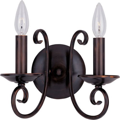 10" 2-Light Wall Sconce in Oil Rubbed Bronze