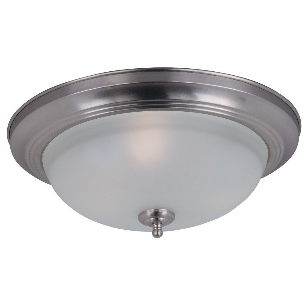 3 Light in Satin Nickel with Frosted Glass