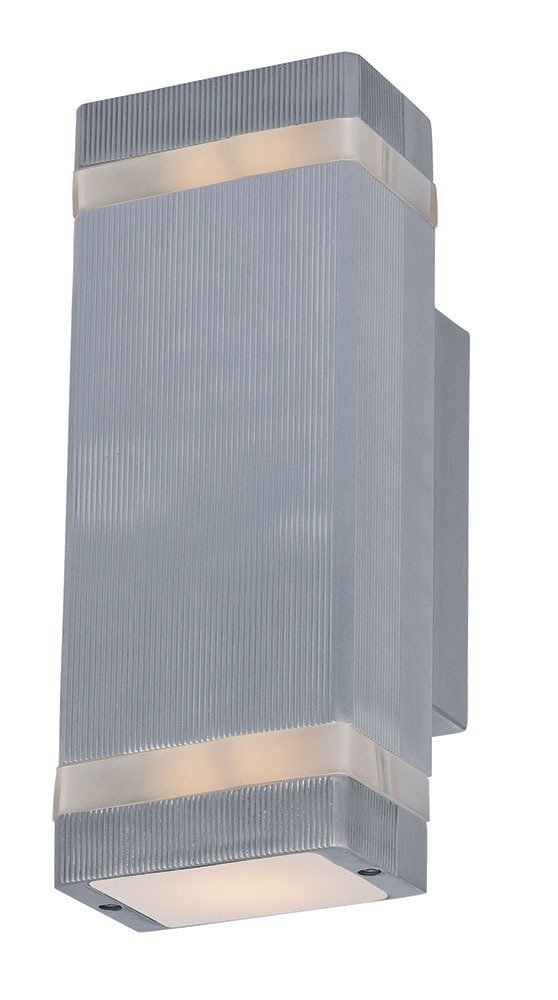 Lightray 2-Light LED Wall Sconce in Brushed Aluminum