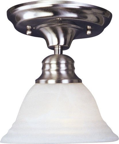7" Pico 1-Light in Satin Nickel with Marble Glass