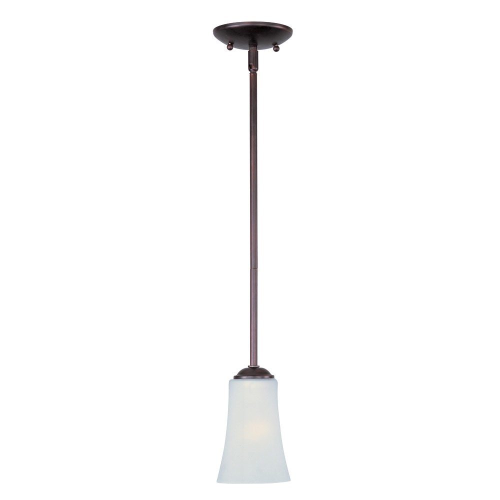 Mini Pendant in Oil Rubbed Bronze with Frosted Glass