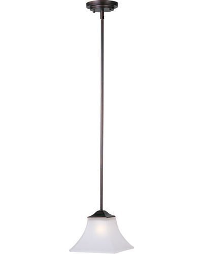 8" 1-Light Mini Pendant in Oil Rubbed Bronze with Frosted Glass