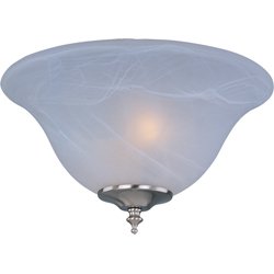 2-Light Ceiling Fan Light Kit with Wattage Limiter in Satin Nickel