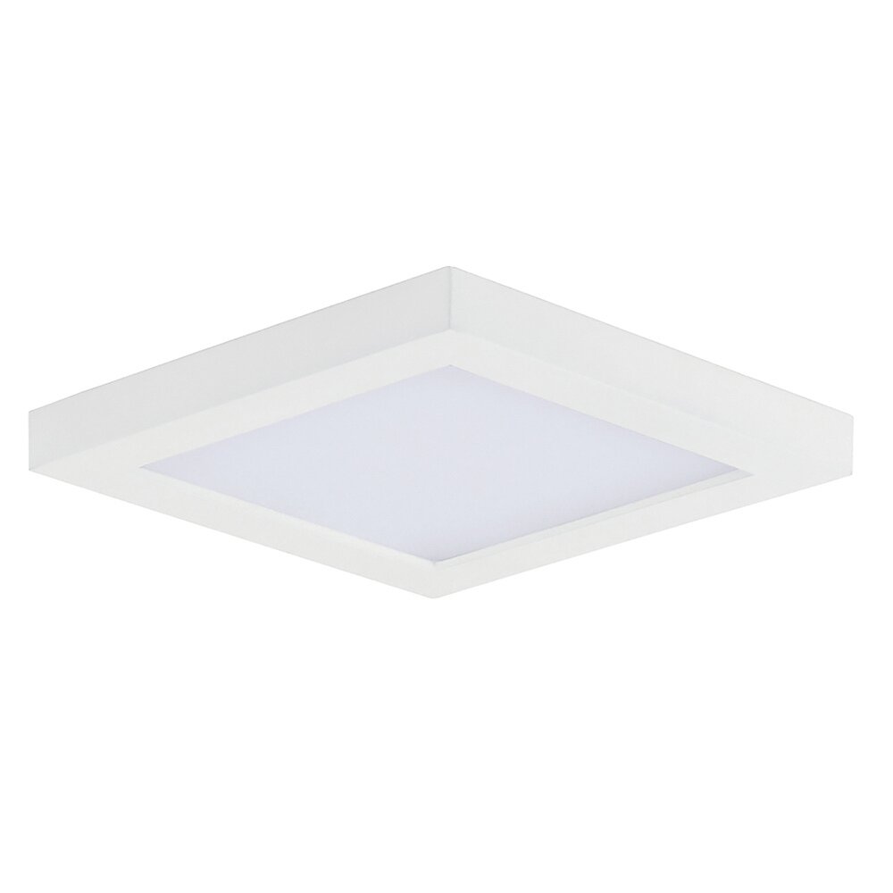 5" 12W Square LED Flush Mount in White