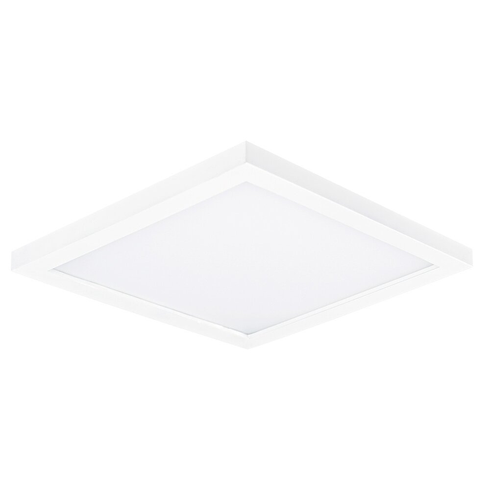 6.5" 15W Square LED Flush Mount in White