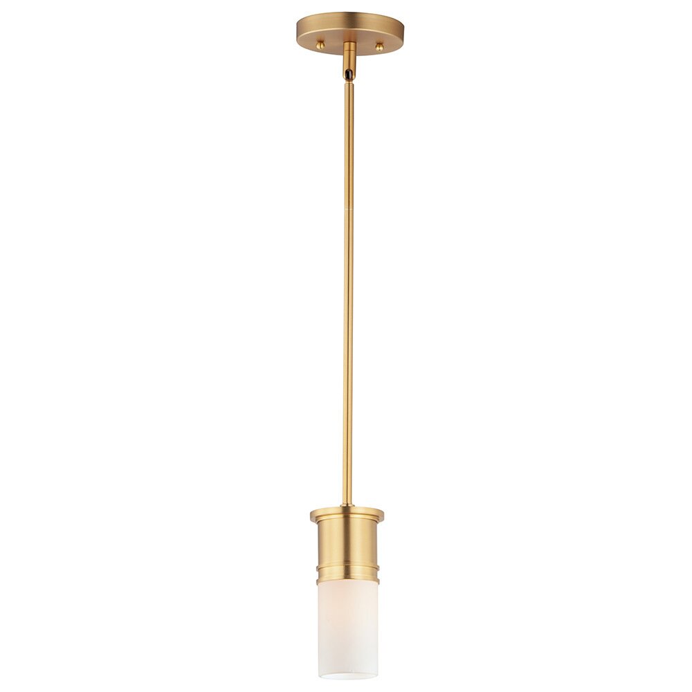 1-Light Mini Pendant in Satin Brass