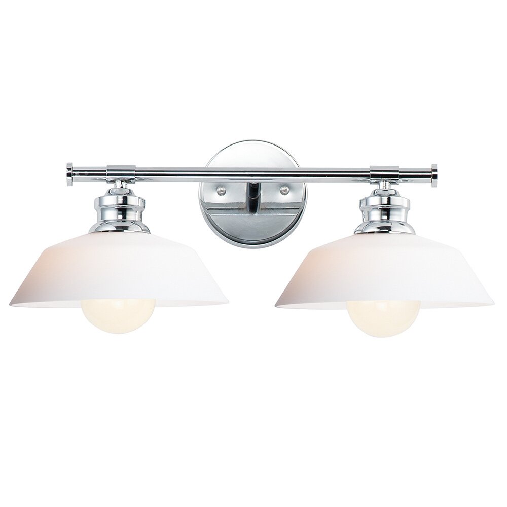 2-Light Wall Sconce in Polished Chrome