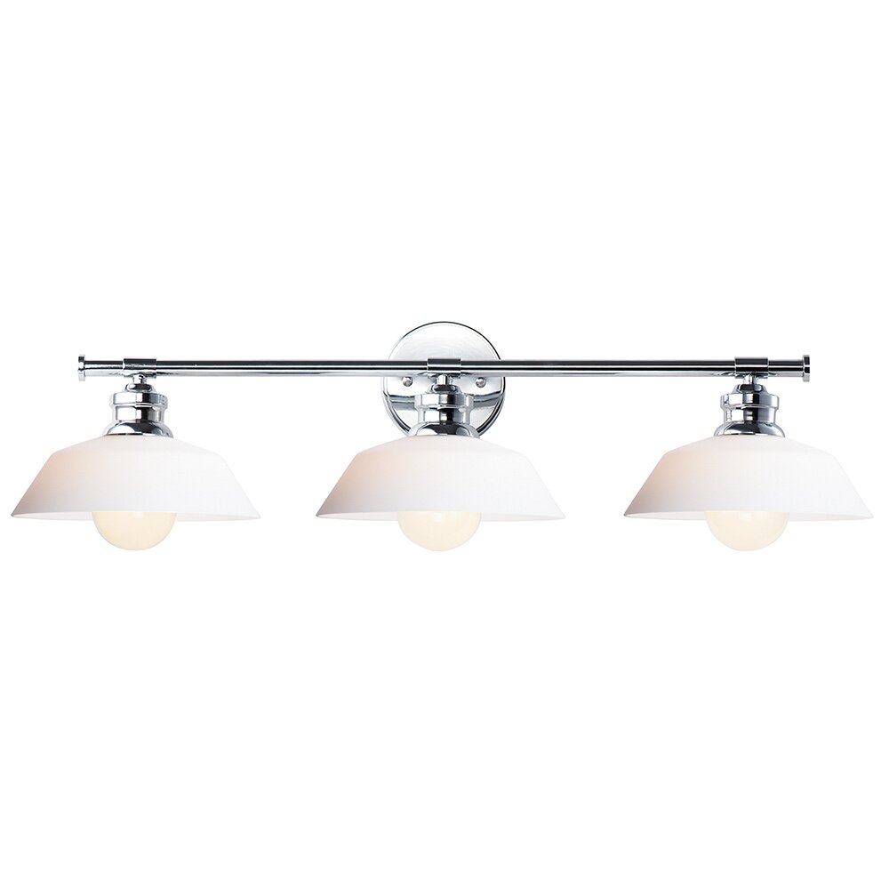 3-Light Wall Sconce in Polished Chrome