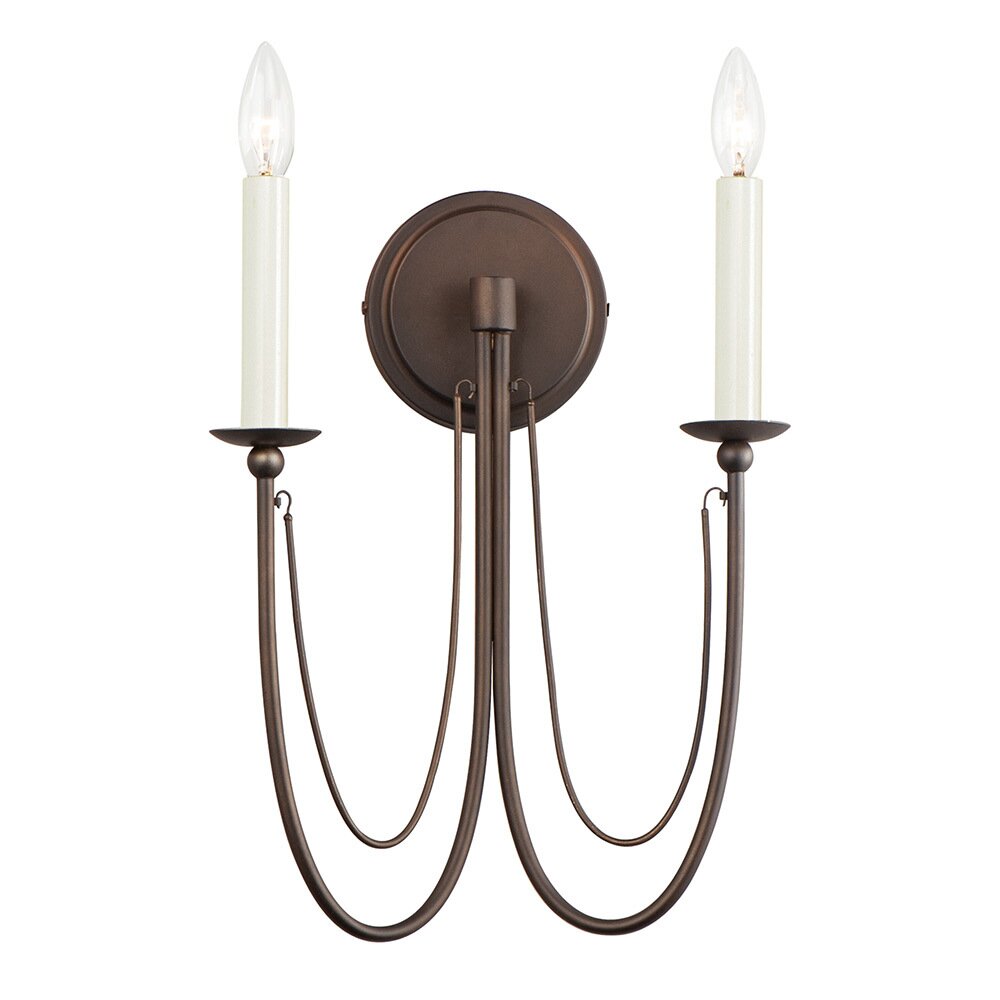 2-Light Wall Sconce in Bronze