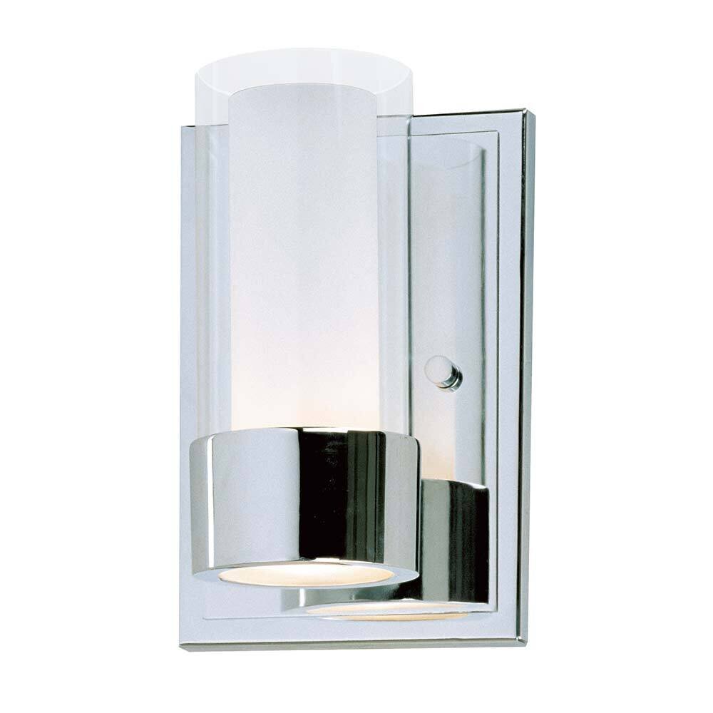1-Light Wall Sconce With LED Bulb in Polished Chrome