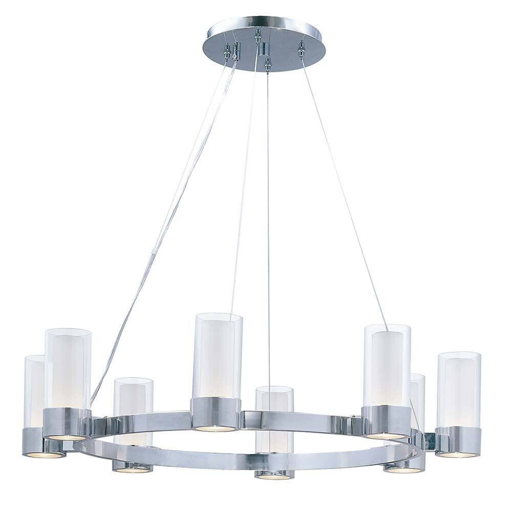 8-Light Chandelier With LED Bulbs in Polished Chrome